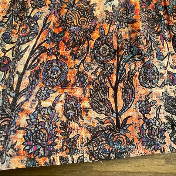 Peruvian Connection Hilldale Pleated Full Layered Skirt Size 4 - Picture 3 of 6